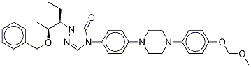 2-[(1S,2s)-1-ethyl-2-(phenylmethoxy)propyl]-2,4-dihydro-4-[4-[4-(4-o-methoxymethyl-4-hydroxyphenyl)-1-piperazinyl]phenyl]-3h-1,2,4-triazol-3-one-d4 Structure,1246815-26-8Structure