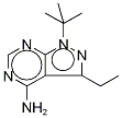 4-氨基-1-叔丁基-3-(3-乙基)吡唑并[3,4-d]嘧啶结构式_1246816-12-5结构式