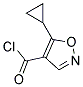 4-Isoxazolecarbonyl chloride, 5-cyclopropyl-(9ci) Structure,124845-05-2Structure