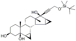 17-(O-tert-butyldimethylsilyl-1-propynyl-3-hydroxy)-6beta,7beta:15beta,16beta-dimethyleneandrostane-3beta,5beta,17beta-triol Structure,1248589-64-1Structure