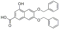 4-Hydroxy-6,7-bis(phenylmethoxy)-2-naphthalenecarboxylic acid Structure,124895-57-4Structure