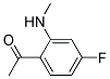 Ethanone, 1-[4-fluoro-2-(methylamino)phenyl]-(9ci) Structure,124958-64-1Structure