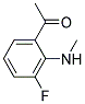 Ethanone, 1-[3-fluoro-2-(methylamino)phenyl]-(9ci) Structure,124958-70-9Structure