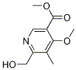 6-(Hydroxymethyl)-4-methoxy-5-methyl nicotinic acid methyl ester Structure,1251762-18-1Structure