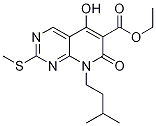 5-羟基-8-异戊基-2-(甲基硫代)-7-氧代-7,8-二氢吡啶并[2,3-d]嘧啶-6-羧酸乙酯结构式_1253790-09-8结构式