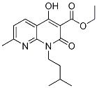 Ethyl 4-hydroxy-1-isopentyl-7-methyl-2-oxo-1,2-dihydro-1,8-naphthyridine-3-carboxylate Structure,1253791-40-0Structure