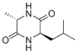 反式-(9ci)-3-甲基-6-(2-甲基丙基)-2,5-哌嗪二酮结构式_125410-18-6结构式