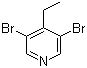 3,5-Dibromo-4-ethylpyridine Structure,125419-80-9Structure