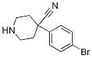 4-(4-Bromophenyl)piperidine-4-carbonitrile Structure,1255666-69-3Structure