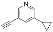 3-Cyclopropyl-5-ethynylpyridine Structure,1256823-31-0Structure