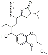 2(3H)-furanone, 5-[(1s,3s)-1-azido-3-[hydroxyl[4-methoxy-3-(3-methoxypropoxy)phenyl]methyl]-4-methylpentyl]dihydro-3-(1-methylethyl)-, (3s,5s)- Structure,1257529-92-2Structure