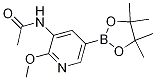 N-(2-methoxy-5-(4,4,5,5-tetramethyl-[1,3,2]dioxaborolan-2-yl)pyridin-3-yl)acetamide Structure,1257553-92-6Structure