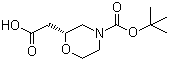 (R)-n-boc-吗啉-2-乙酸结构式_1257848-48-8结构式