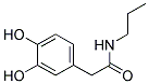 Benzeneacetamide, 3,4-dihydroxy-n-propyl-(9ci) Structure,125789-89-1Structure