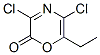 2H-1,4-oxazin-2-one, 3,5-dichloro-6-ethyl- Structure,125849-98-1Structure