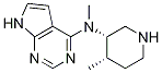 N-甲基-n-((3s,4s)-4-甲基哌啶-3-基)-7h-吡咯并[2,3-d]嘧啶-4-胺结构式_1260614-73-0结构式