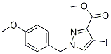 Methyl4-iodo-1-(4-methoxybenzyl)-1h-pyrazole-3-carboxylate Structure,1260656-58-3Structure