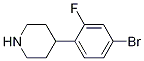 4-(4-Bromo-2-fluorophenyl)piperidine Structure,1260742-23-1Structure