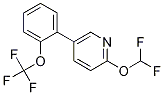 2-(Difluoromethoxy)-5-(2-(trifluoromethoxy)phenyl)pyridine Structure,1261836-74-1Structure