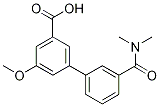 3-(Dimethylcarbamoyl)-5-methoxy-[1,1-biphenyl]-3-carboxylicacid Structure,1261907-71-4Structure