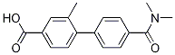 4-(Dimethylcarbamoyl)-2-methyl-[1,1-biphenyl]-4-carboxylicacid Structure,1261915-37-0Structure