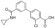 3-Chloro-3-(cyclopropylcarbamoyl)-[1,1-biphenyl]-4-carboxylicacid Structure,1261984-00-2Structure