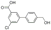 5-Chloro-4-(hydroxymethyl)-[1,1-biphenyl]-3-carboxylicacid Structure,1262005-64-0Structure