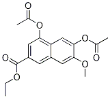 4,6-Bis(acetyloxy)-7-methoxy-2-naphthalenecarboxylic acid ethyl ester Structure,126274-98-4Structure