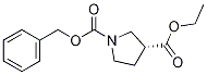 Ethyl (r)-n-cbz-3-pyrrolidinecarboxylate Structure,1263078-10-9Structure