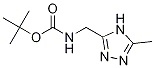 Tert-butyl (5-methyl-4h-1,2,4-triazol-3-yl)methylcarbamate Structure,1263280-95-0Structure