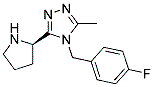 (R)-4-(4-氟苄基)-3-甲基-5-(吡咯烷-2-基)-4H-1,2,4-噻唑结构式_1263284-19-0结构式