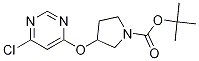 Tert-butyl 3-((6-chloropyrimidin-4-yl)oxy)pyrrolidine-1-carboxylate Structure,1263285-20-6Structure