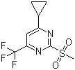 4-Cyclopropyl-2-methanesulfonyl-6-trifluoromethyl-pyrimidine Structure,1263285-93-3Structure