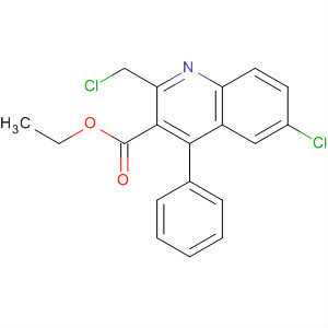 Ethyl 6-chloro-2-(chloromethyl)-4-phenylquinoline-3-carboxylate Structure,126334-85-8Structure