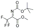 Methyl 2-[tert-butoxycarbonylimino]-3,3,3-trifluoropropionate Structure,126535-89-5Structure