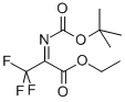 Ethyl 2-tert-butoxycarbonylimino-3,3,3-trifluoropropionate Structure,126535-90-8Structure