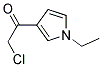 Ethanone, 2-chloro-1-(1-ethyl-1h-pyrrol-3-yl)-(9ci) Structure,126624-56-4Structure