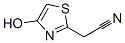 2-Thiazoleacetonitrile, 4-hydroxy- Structure,126743-35-9Structure