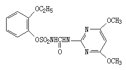 Ethoxysulfuron Structure