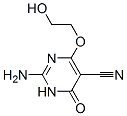 2-氨基-4-(2-羟基乙氧基)-6-氧代-1,6-二氢-5-嘧啶甲腈结构式_126865-37-0结构式