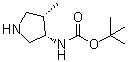 (3S,4s)-3-(boc-amino)-4-methylpyrrolidine Structure,127199-54-6Structure