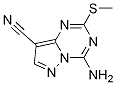 4-氨基-2-(甲基硫代)吡唑并[1,5-a][1,3,5]三嗪-8-甲腈结构式_1273577-56-2结构式