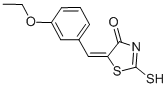 (5E)-5-(3-Ethoxybenzylidene)-2-mercapto-1,3-thiazol-4(5H)-one Structure,127378-24-9Structure