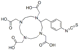 1,4,7,10-Tetraazacyclododecane-1,4,7,10-tetraacetic acid, 2-[(4-isothiocyanatophenyl)methyl]- Structure,127985-74-4Structure