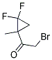 Ethanone, 2-bromo-1-(2,2-difluoro-1-methylcyclopropyl)-(9ci) Structure,128073-31-4Structure