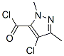 1H-pyrazole-5-carbonylchloride,4-chloro-1,3-dimethyl Structure,128141-47-9Structure