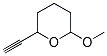 2H-pyran, 2-ethynyltetrahydro-6-methoxy-(9ci) Structure,128176-26-1Structure