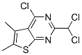 4-氯-2-二氯甲基-5,6-二甲基噻吩并[2,3-d]嘧啶结构式_128276-98-2结构式