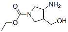 (9ci)-3-氨基-4-(羟基甲基)-1-吡咯烷羧酸乙酯结构式_128740-40-9结构式