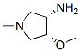 顺式-(9ci)-4-甲氧基-1-甲基-3-吡咯烷胺结构式_128757-97-1结构式